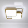 Світлодіодна стельова Led люстра 140Wt у золотому корпусі до 25м² Simple Forms (8811-500 GD)