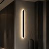 Довге лінійне настінне Led бра 80 смчорного кольору  20W Minimalism Line Black (6334/80BK)