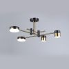 Led-люстра світлодіодна чорна на 4 плафонів до 15 м² Sirius B YH1126/4 BK+COP