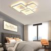 Led люстра квадратної форми у сучасному стилі з пультом, 80 Вт, до 16 м²