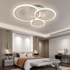 Світлодіодна Led-люстра білого кольору з пультом на 3 плафони до 15 м² Sirius 6091-3 WT