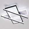 Сучасна прямокутна LED-люстра до 20 м² в чорно-білому корпусі 144W (V K38628-4 BK+WH)