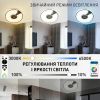 Кругла світлодіодна люстра до 18 м² з колонкою та RGB (SONG RGB 60W R 10452)