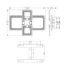 Квадратная Led люстра до 15м² с пультом и приложением (TIRE 60W 4S-APP)