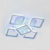 Квадратна Led люстра 60 Вт з диммером та пультом, білий корпус, до 18м² (AS8060/4+1)
