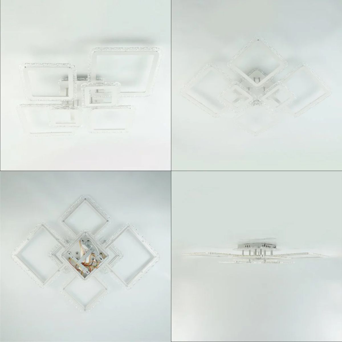 Світлодіодна Led люстра 120 Вт з пультом та rgb підсвічуванням до 23 м² OVAL ICE RGB 7S