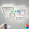 Світлодіодна Led люстра 120 Вт з пультом та rgb підсвічуванням до 23 м² OVAL ICE RGB 7S