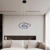 Чорна Led-люстра Sirius 138W з витонченим спіральним дизайном LCD3070 BK 138W