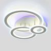 Біла Led-люстра до 20 м² на три кільця на 168 Вт Sirius 77665/3 WT