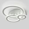 Біла Led-люстра до 20 м² на три кільця на 168 Вт Sirius 77665/3 WT