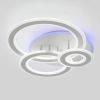 Біла Led-люстра до 20 м² на три кільця на 168 Вт Sirius 77665/3 WT