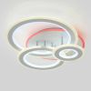 Біла Led-люстра до 20 м² на три кільця на 168 Вт Sirius 77665/3 WT