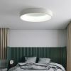 Кругла світлодіодна Led-люстра у білому корпусі з пультом до 15 м² Sirius GLD-23412 WT