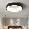 Кругла світлодіодна Led-люстра у чорному корпусі з пультом до 15 м² Sirius GLD-23412 BK