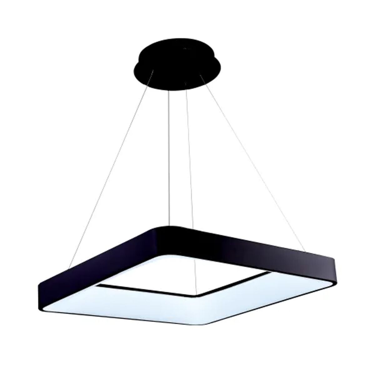 Підвісна Led-люстра чорна квадратної форми VALESO V 1137 BK