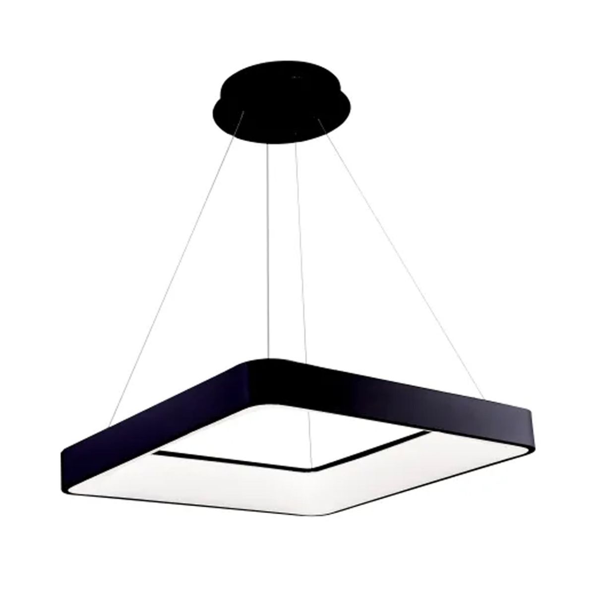 Підвісна Led-люстра чорна квадратної форми VALESO V 1137 BK