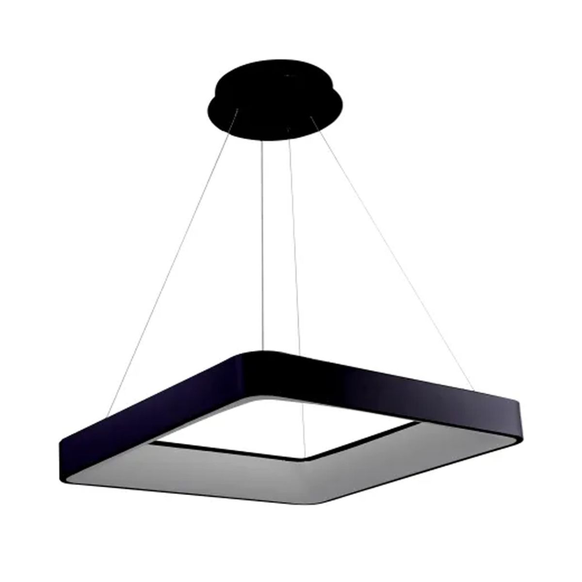Підвісна Led-люстра чорна квадратної форми VALESO V 1137 BK