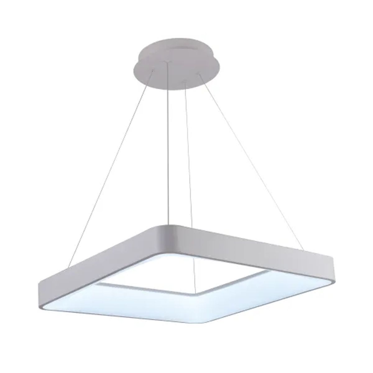 Квадратна підвісна Led-люстра біла VALESO V 1137 WT
