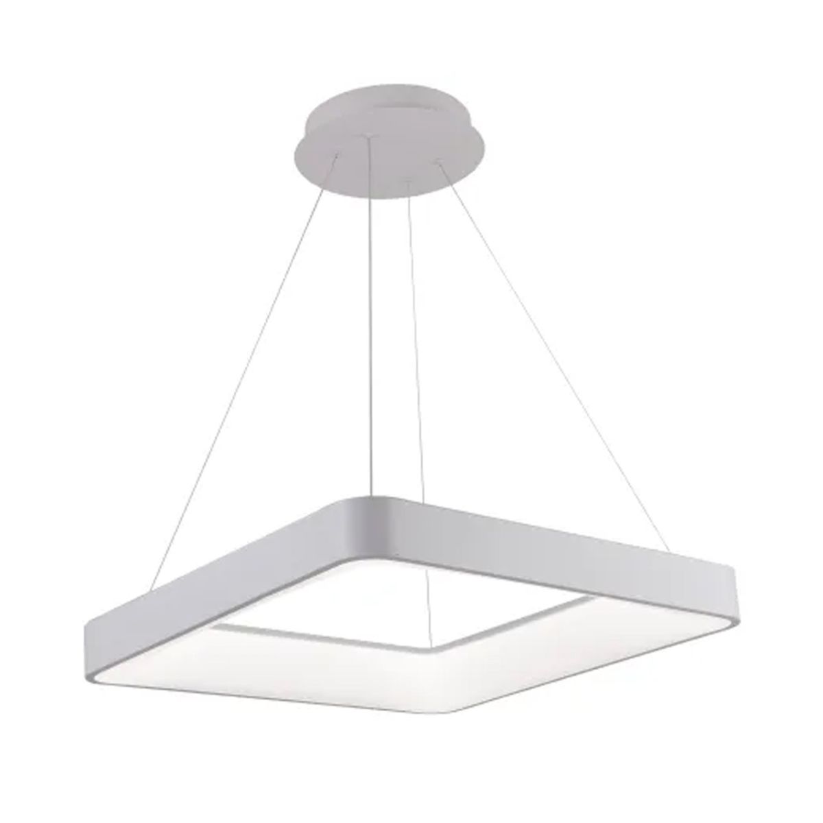 Квадратна підвісна Led-люстра біла VALESO V 1137 WT