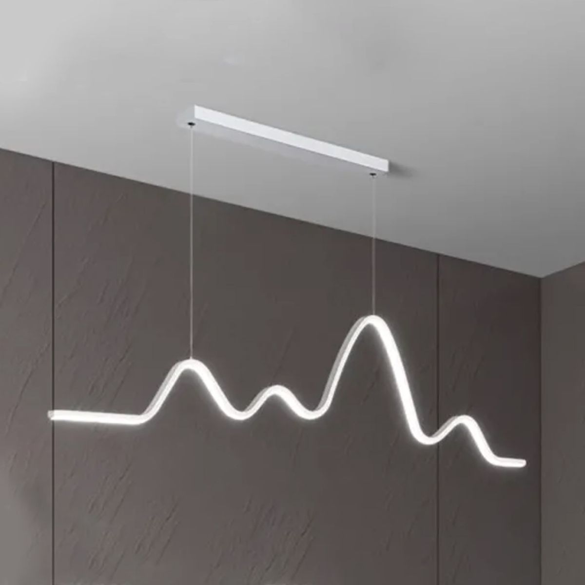 Світлодіодна Led люстра 32W біла подовжена 80 см VALESO V G3935 WT