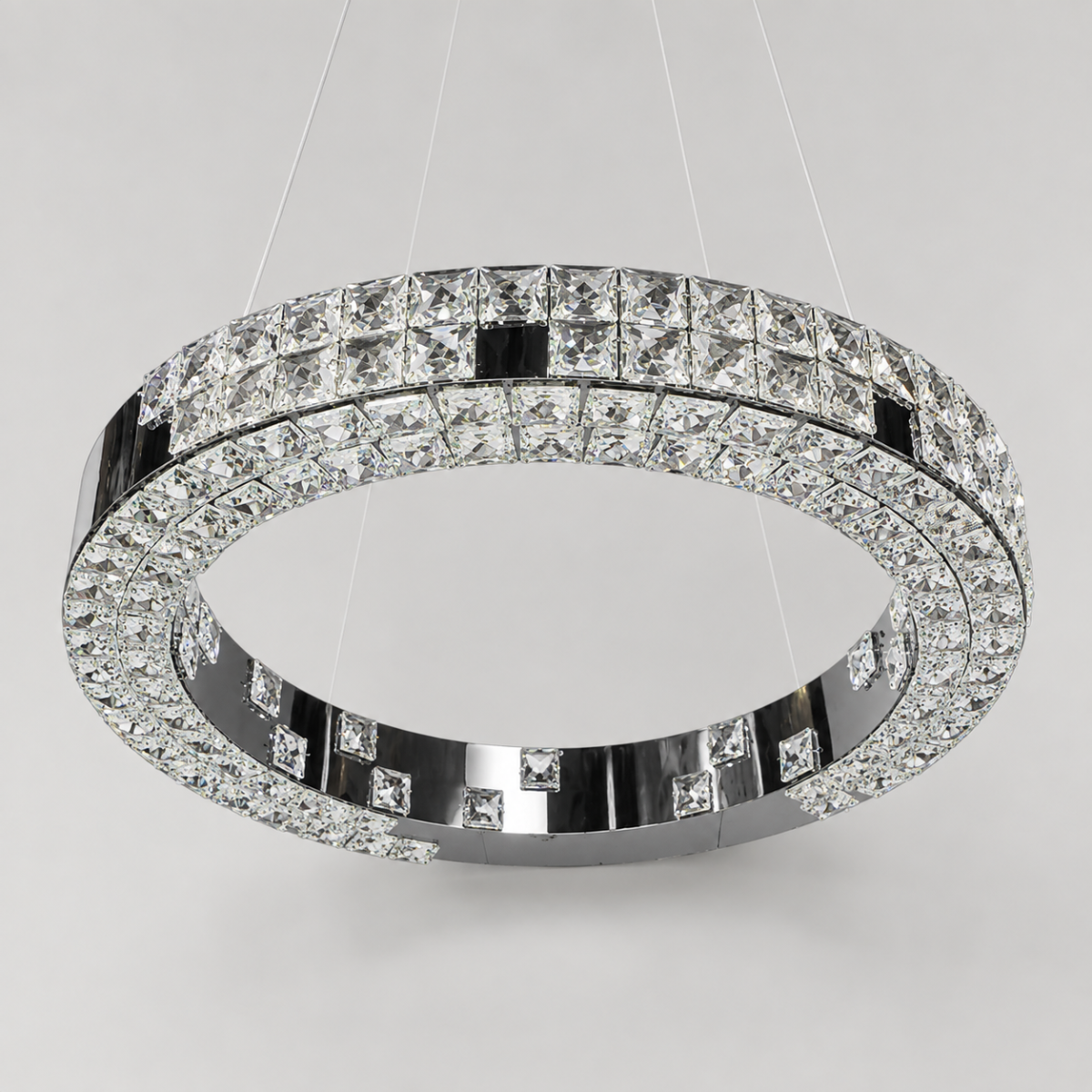 LED-люстра кільце 60 см чорний онікс (7712/600-BK)