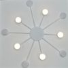 Дизайнерська біла люстра на 10 ламп до 30м² LUMINARIA RAY SLIM WHITE