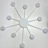Дизайнерська біла люстра на 10 ламп до 30м² LUMINARIA RAY SLIM WHITE