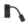 Чорний сучасний настінний Led-світильник SNAKE USB+TYPE-C VIOLUX 5W 4200K