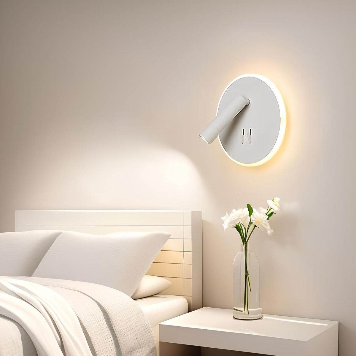 Біле настінне світлодіодне Led-бра Sirius 8906R