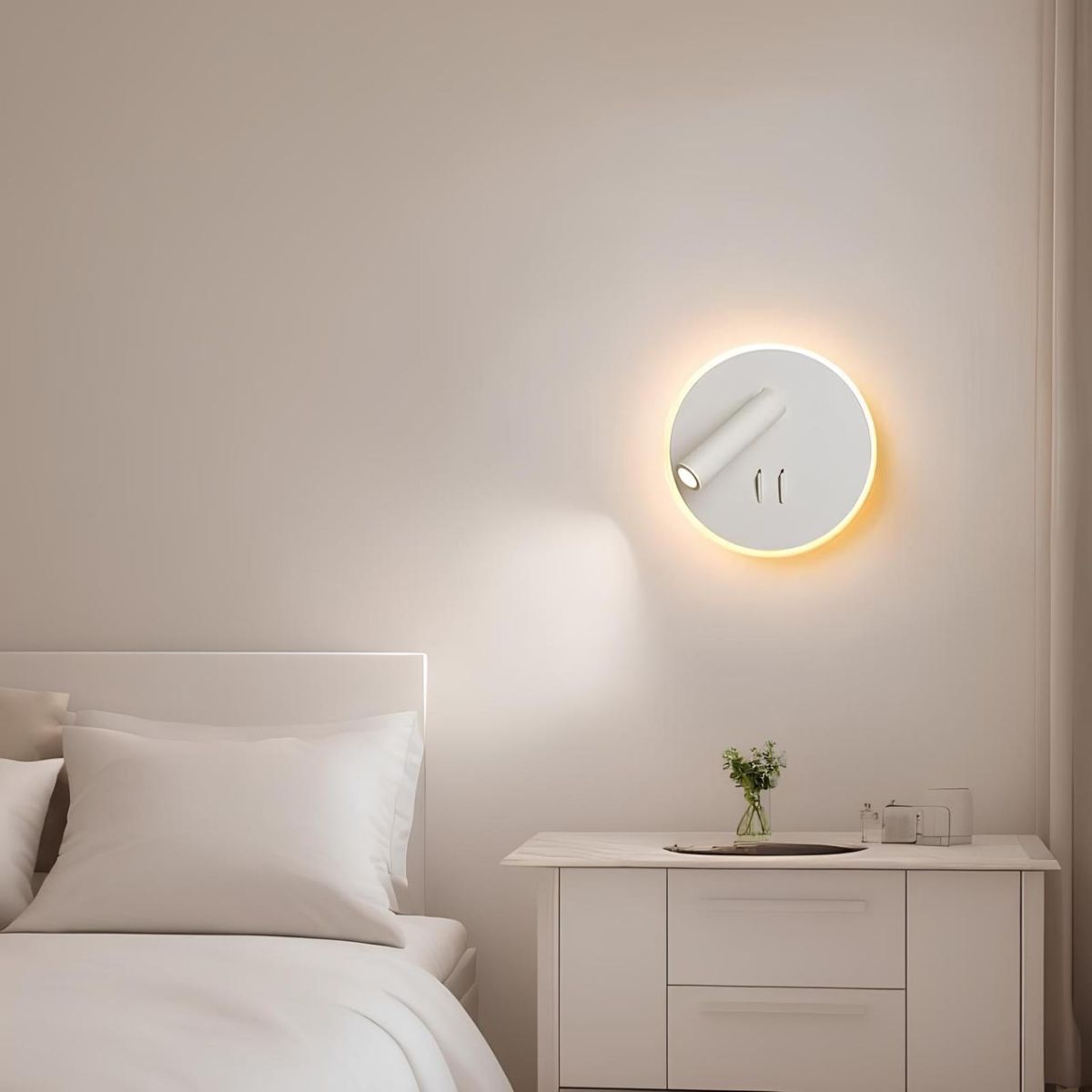 Біле настінне світлодіодне Led-бра Sirius 8906R