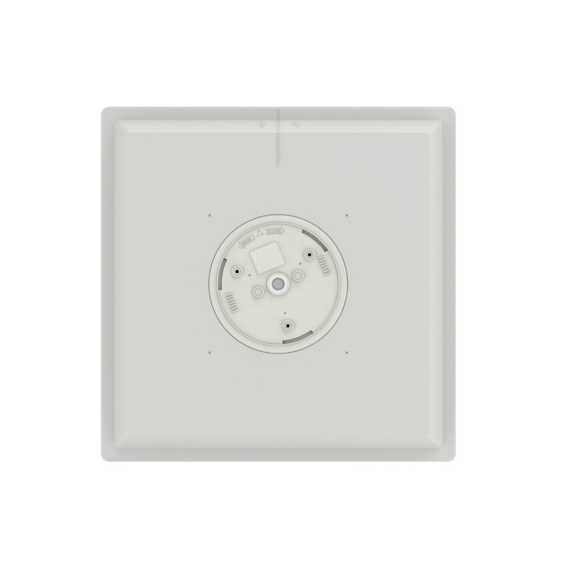 Квадратний стельовий Led-світильник до 15 м² чорного кольору MILLENNIUM BL Violux 38W 4200К