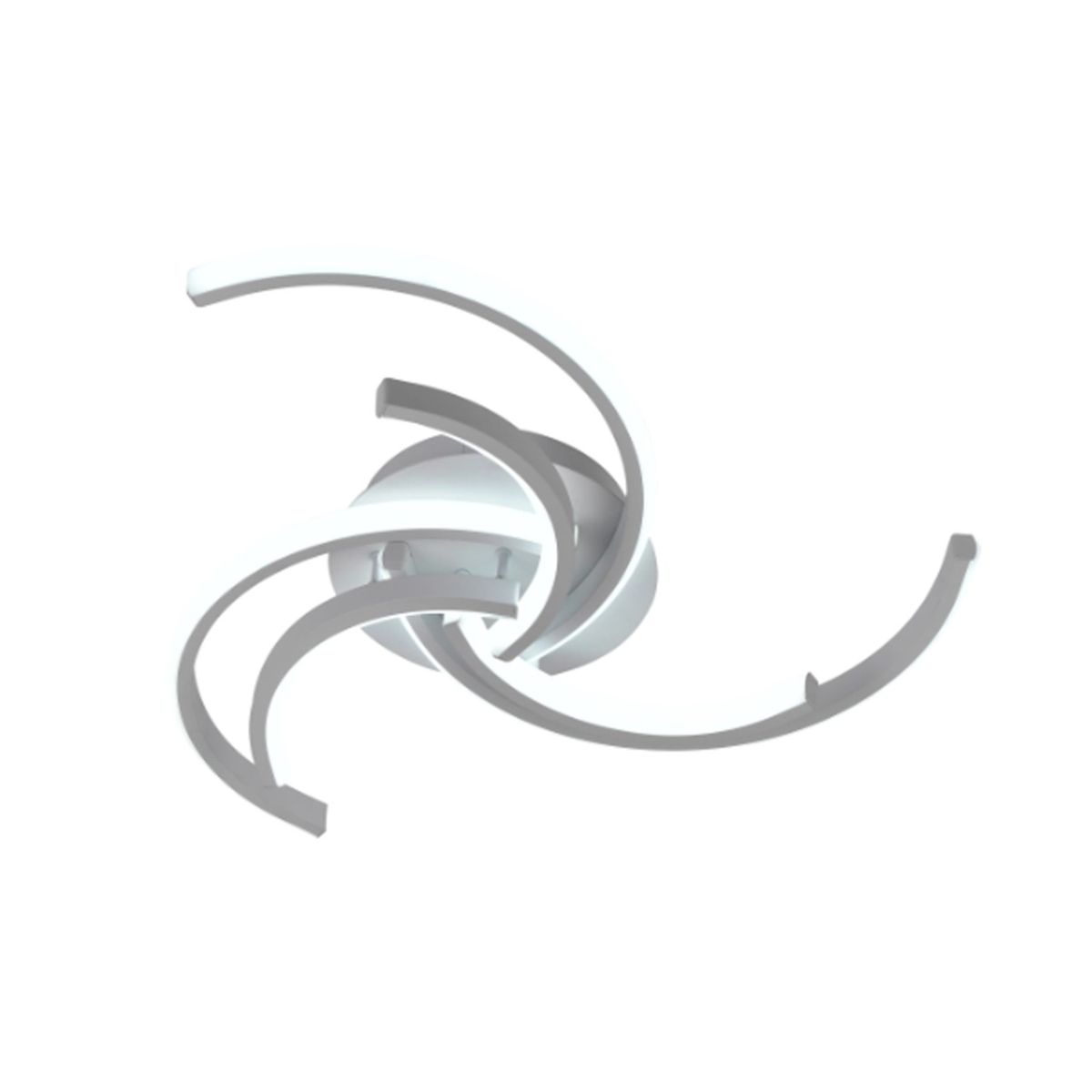 Світлодіодна люстра стельова з пультом управління, освітлення до 15 м², Sirius LCD3002 WT