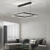 Подвесная Led квадратной формы 50*50 см для большой комнаты STELLA-100W-S-BLACK/WHITE