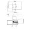 LED люстра до 15м² в білому кольорі з пультом керування SVEN 3S SMART WHITE (70W)
