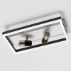 Стельова LED-люстра до 15м² з поворотними спотами V K38624-3 BK+FGD (52W)