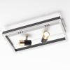 Стельова LED-люстра до 15м² з поворотними спотами V K38624-3 BK+FGD (52W)