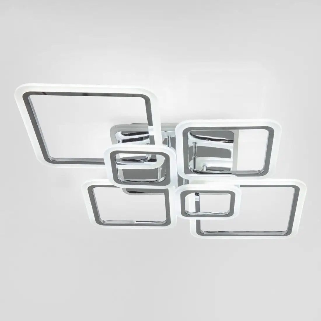 Led-люстра 25-30 м² з пультом на 6 ромбів 159 Вт (SL-5331/2+2+2 CR+RGB)