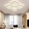 Квадратна Led люстра до 20 м² з пультом 90 Вт білий корпус (A8060/4+1WH)