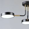 Світлодіодна чорна Led-люстра на 3 плафони, 36W до 10 м² Sirius B N6341/3 BK+COP