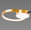 Чорна Led-люстра до 20 м² із золотими акцентами Sirius (1312/8)