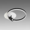 Кругла Led-люстра з пультом до 15 м² у чорно-білому корпусі V K33211-480 WH+BK