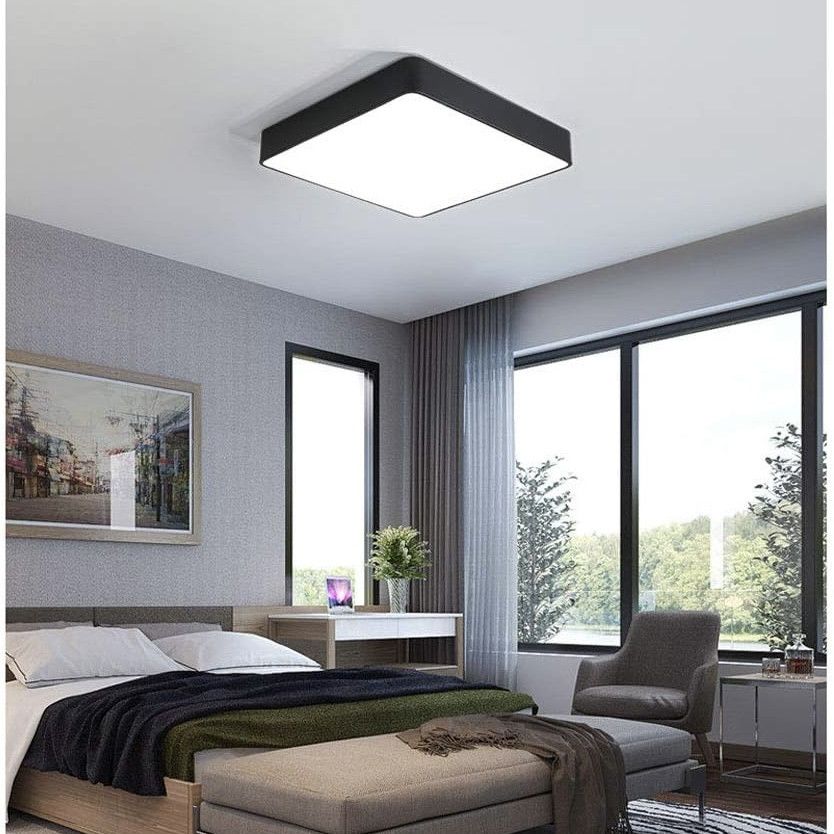 Led-люстра освітлення до 18 м² кругла у чорному корпусі на 90 Вт (ONIX S 10486)