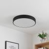 Led-люстра кругла до 15 м² у чорному корпусі на 75 Вт (ONIX R 10485)