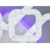 Квадратна світлодіодна Led-люстра з пультом у білому кольорі, 130 Вт до 20 м²