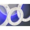 Кругла світлодіодна Led-люстра з пультом у білому кольорі, 90 Вт до 18 м²
