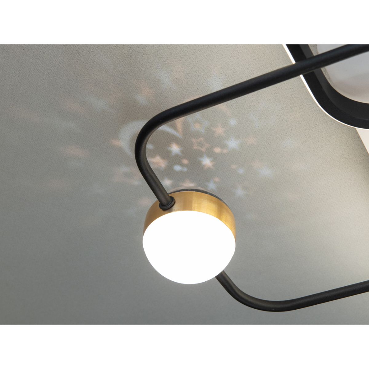 Led люстра до 18 м² світлодіодна з пультом (MX2990-2+2A WH+BK)