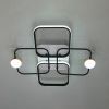 Led люстра до 18 м² світлодіодна з пультом (MX2990-2+2A WH+BK)