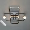 Led люстра до 18 м² світлодіодна з пультом (MX2990-2+2A WH+BK)