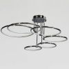 Елегантна LED люстра 6 кілець, три кольори освітлення (BO-5100/5CH)