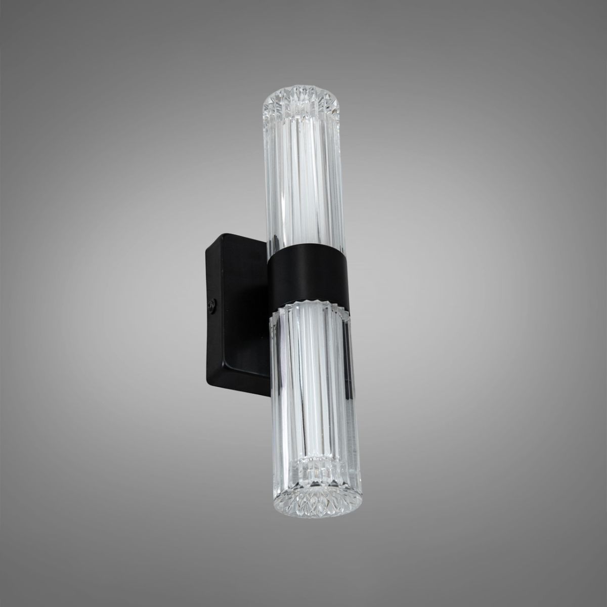 Елегантне світлодіодне Led-Бра циліндричної форми в чорному корпусі 9151-A BK
